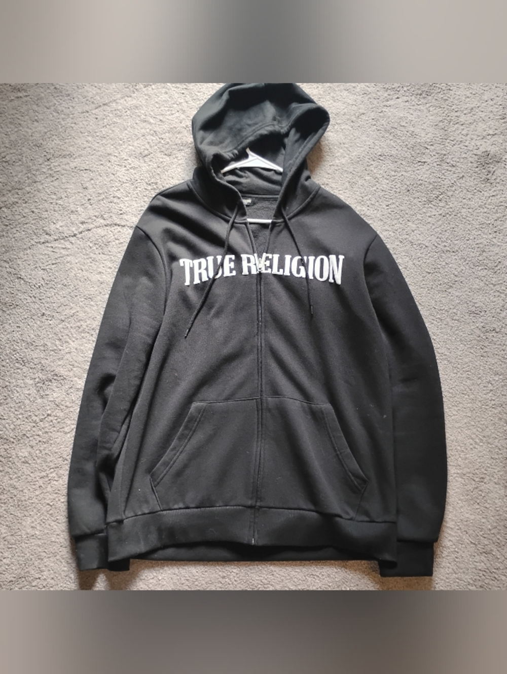 NWT True Religion Buddha HS Zip Hoodie Color Jet Black 🖤 XL